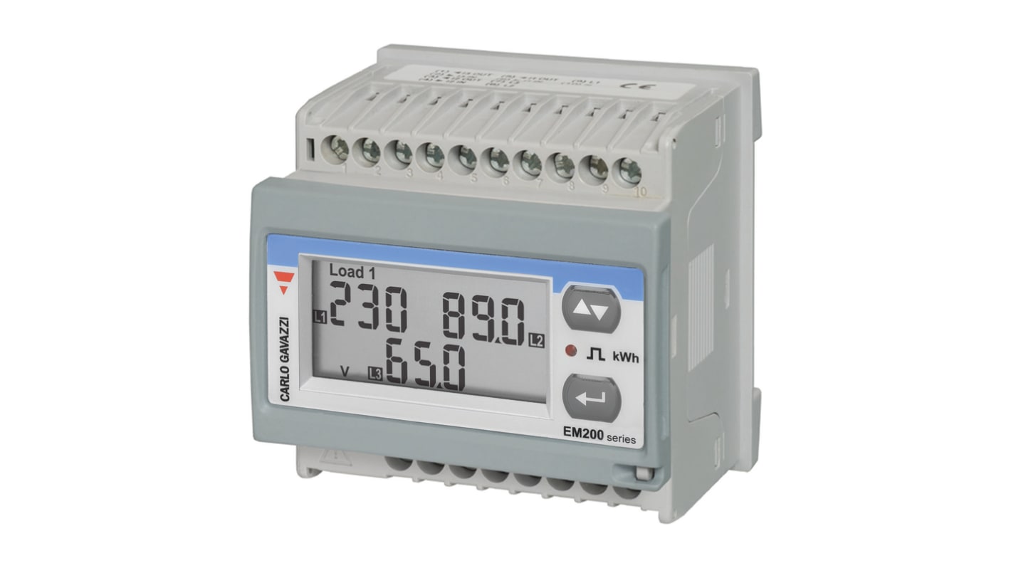 Carlo Gavazzi 3 Phase LCD Energy Meter