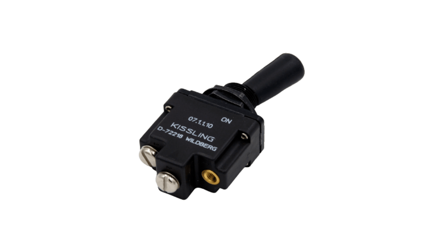 TE Connectivity トグルスイッチ, On-On, SPST, 15 A, スルーホール実装