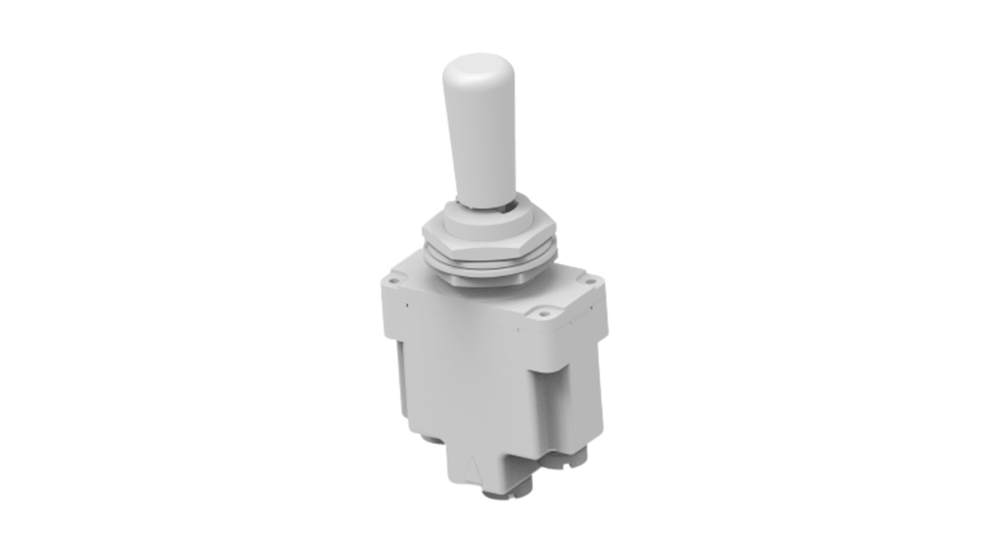 TE Connectivity Toggle Switch, Through Hole Mount, (On)-Off-(On), SPDT, Screw Terminal