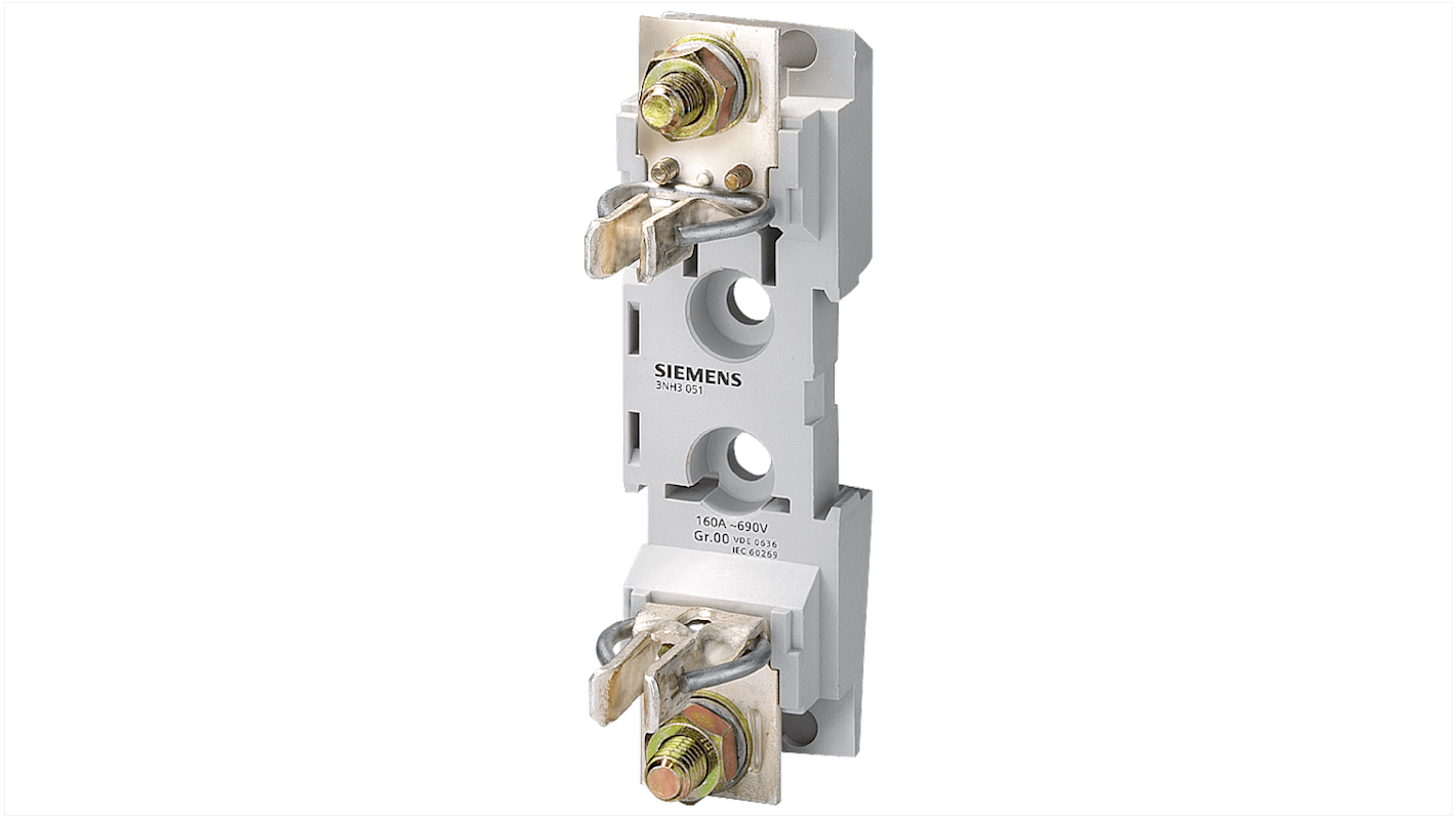 Portafusibles para montaje en carril Siemens 160A 1P Polos 690V