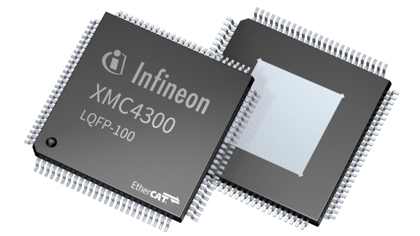 Infineon XMC4000单片机, ARM Cortex M4内核, 100针, LQFP, 最大144MHz, 256 kB 闪存