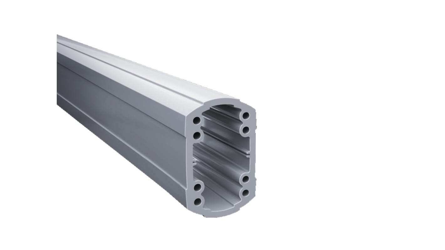 Rittal CP Series RAL 7035 Extruded Aluminium Support Section, 75mm W, 120mm H, 500mm L For Use With CP 120