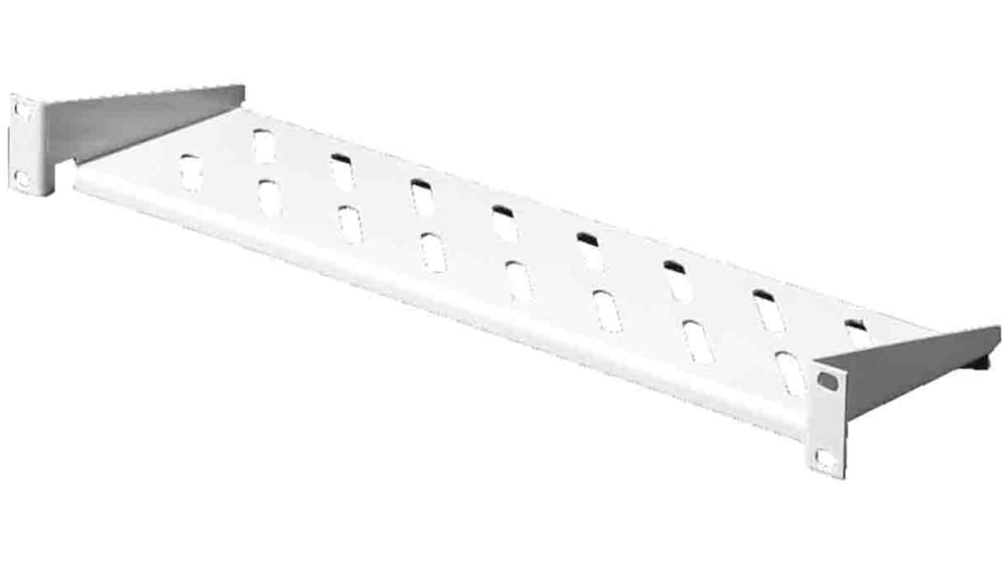 Estantería 1U Rittal, ventilado de Chapa Gris claro, 140mm x 482.6mm, carga máx. 10kg