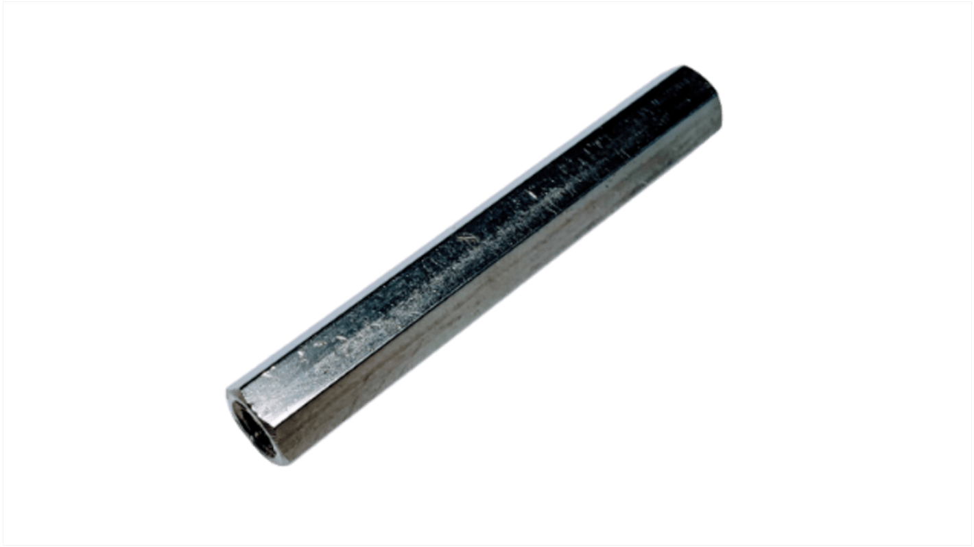 RS PRO Standoff, M3 x M3 Thread, 40mm Body, Stainless Steel, Female/Female, 40mm Stud
