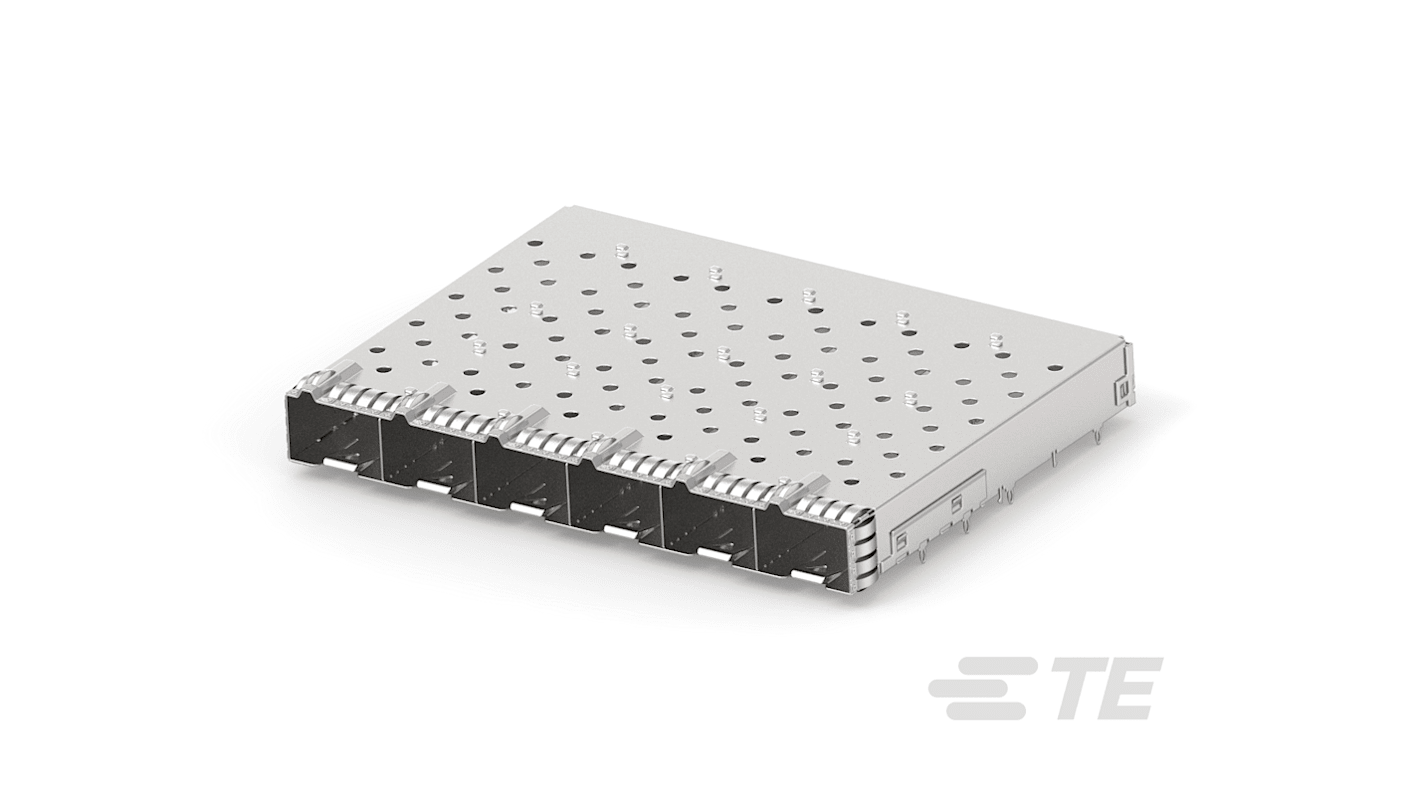 TE Connectivity SFP笼子组件 笼式组件, 6端口, SFP56系列