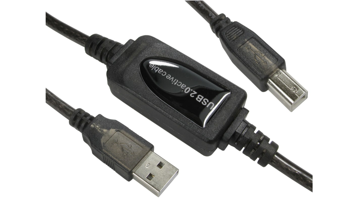 NewLink USB 2.0, Male USB A to Male USB B, 20m