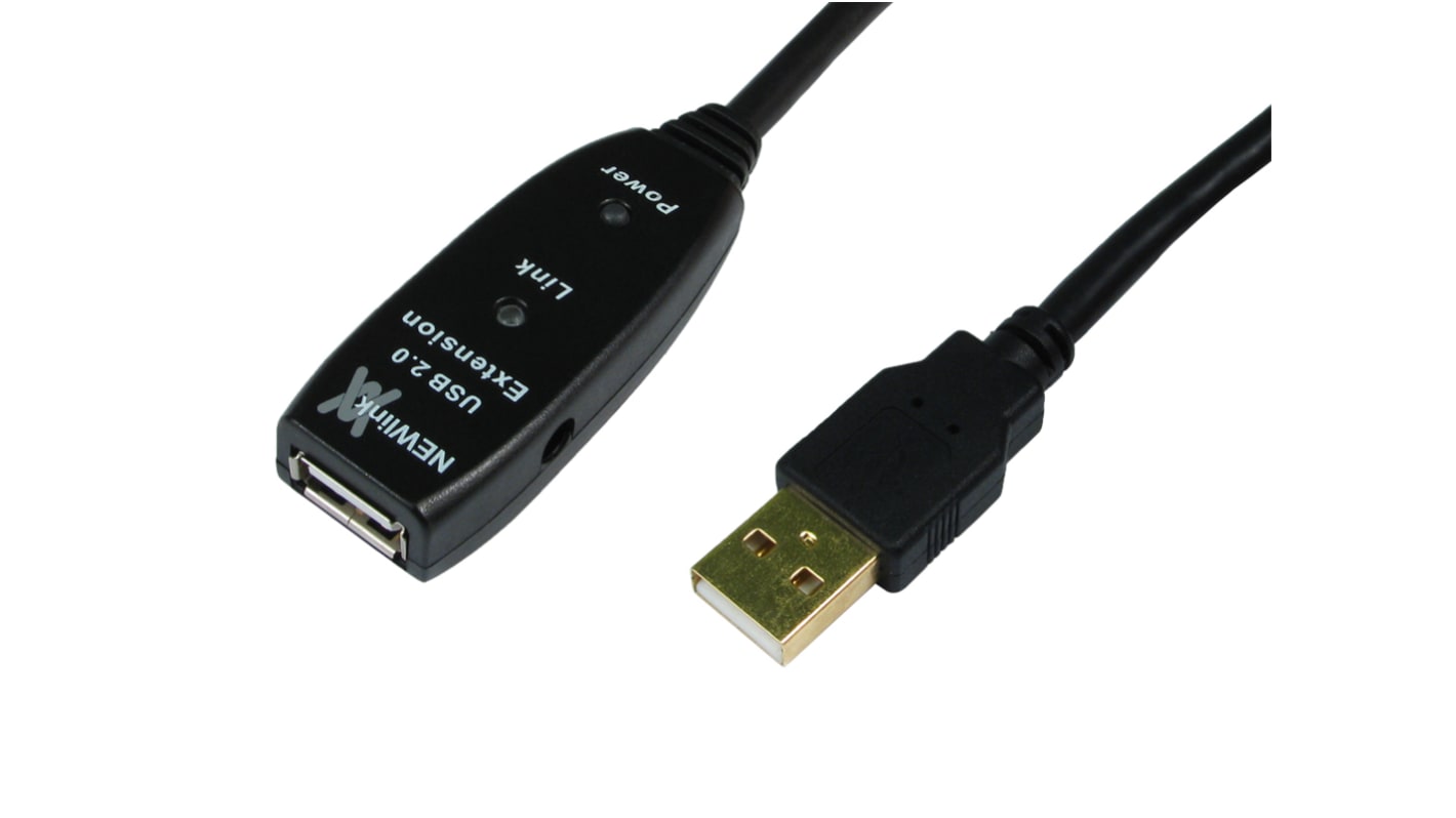 Kabel USB Złącze A USB A Złącze B USB A dł. 30m Przewód przedłużający USB USB 2.0