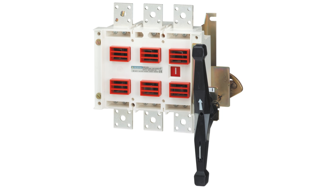 Socomec 3P Pole Non-Fused Switch Disconnector - 630A Maximum Current