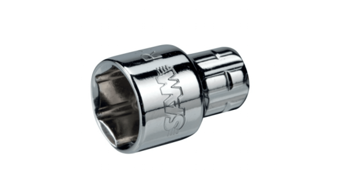 SAM 1/4 in Drive 13mm Pass Through Socket, 6 point