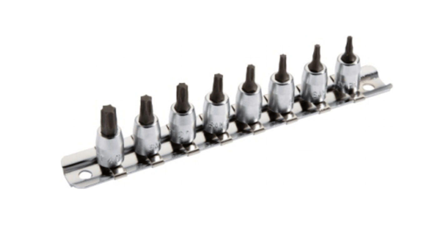 SAM 8-Piece 1/4 in Bit Socket Set, Hex Bit
