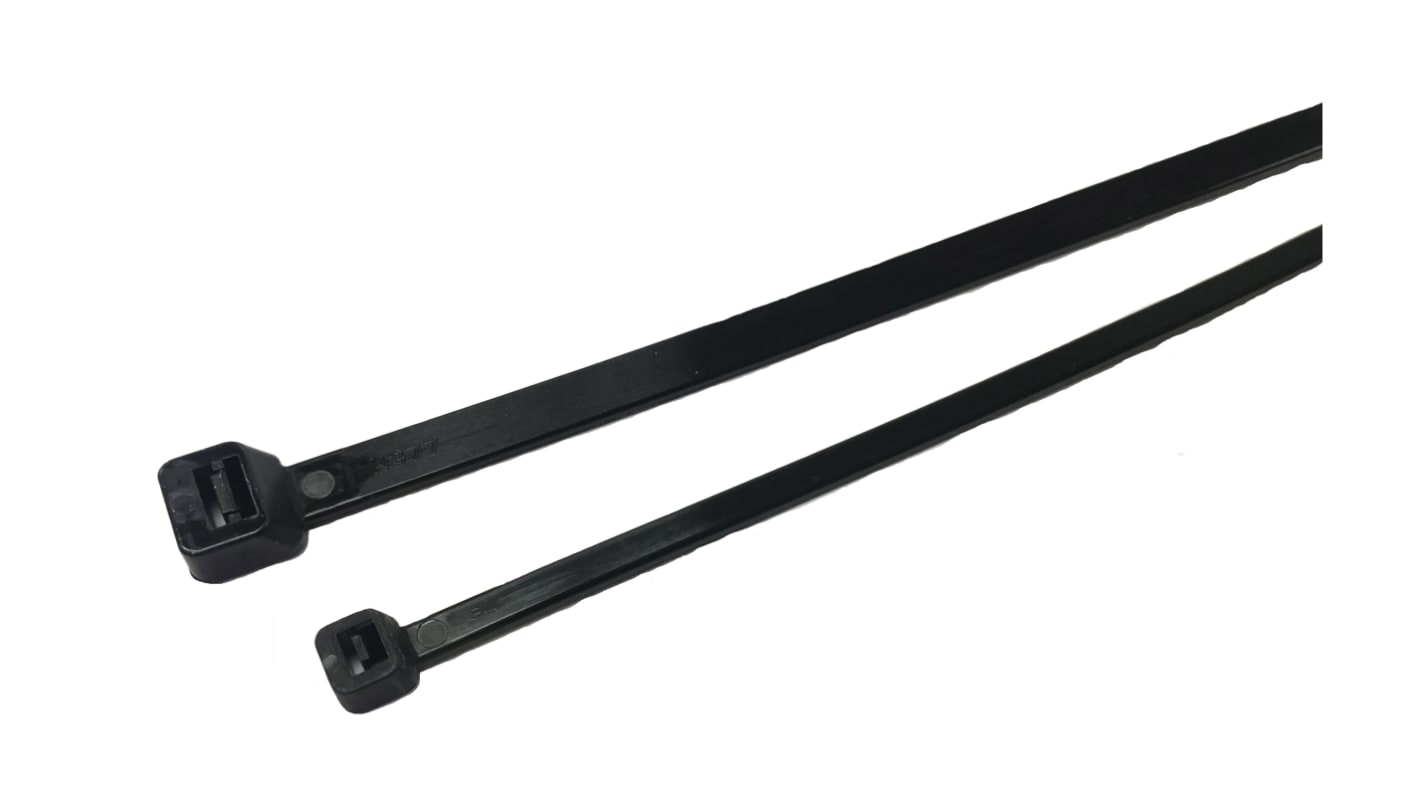 RS PRO Nylon 66 Kabelbinder Schwarz 7,6 mm x 610mm, 50 Stück