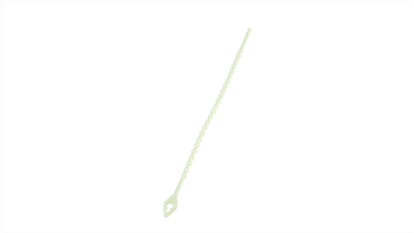 RS PRO 結束バンド, 150mm x 2.9mm, ナチュラル, ナイロン 66