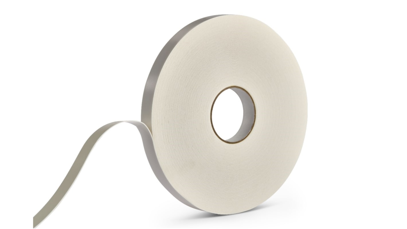 RS PRO White Foam Tape, 25.0mm x 50.0m, 1.0mm Thick