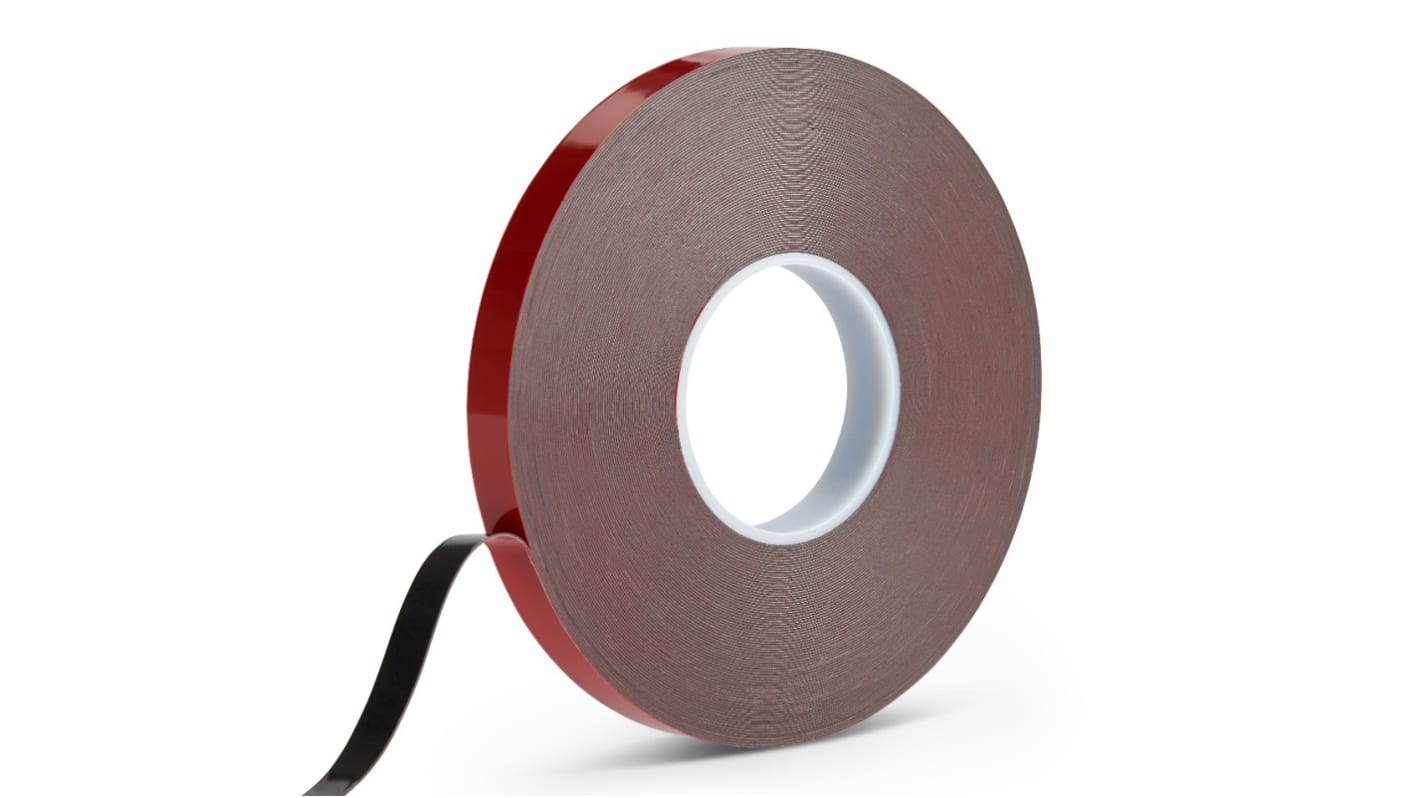 RS PRO Black Foam Tape, 19.0mm x 33.0m, 0.64mm Thick