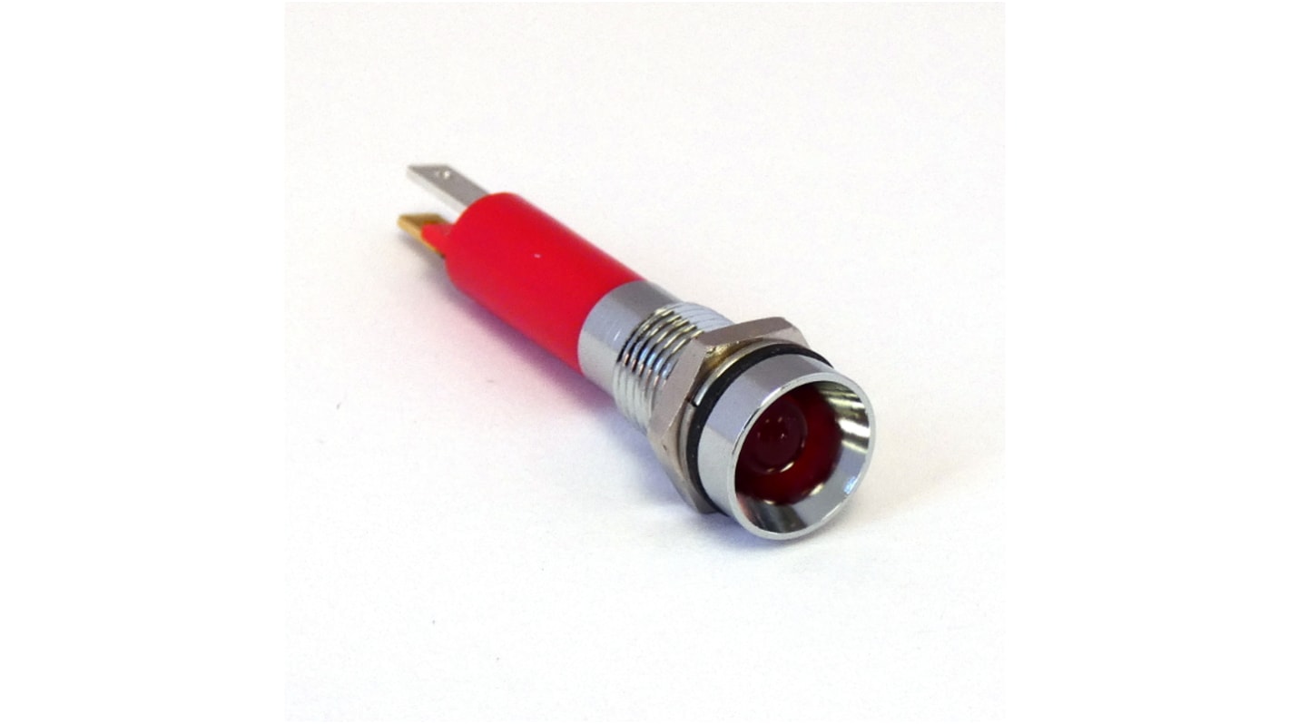 Indicatore CML Innovative Technologies Rosso  a LED, 12V cc, IP67, foro da M8