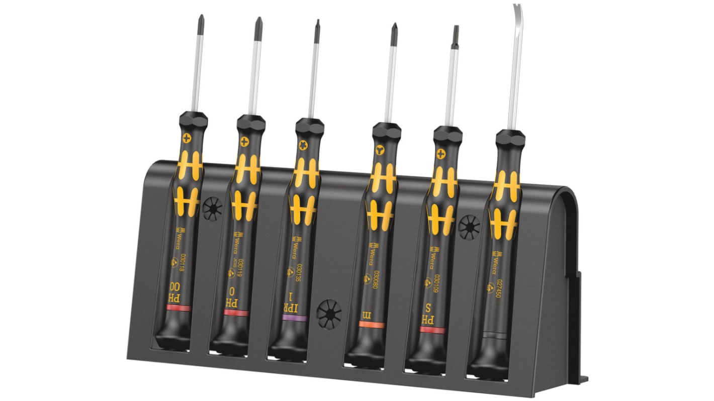 Wera Phillips; Torx Precision Screwdriver Set, 6-Piece