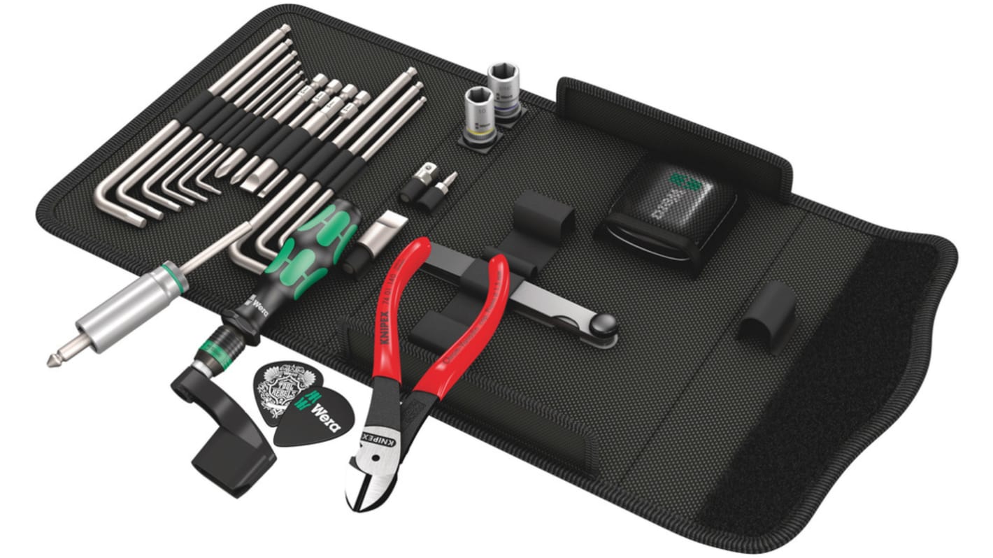 Wera 35 Piece 9100 Guitar tool set Tool Kit with Box