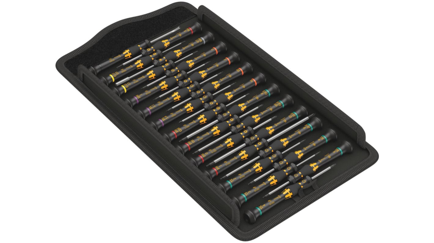 Wera Präzisions-Schraubendrehersatz, 25-teilig Kreuzschlitz, Torx