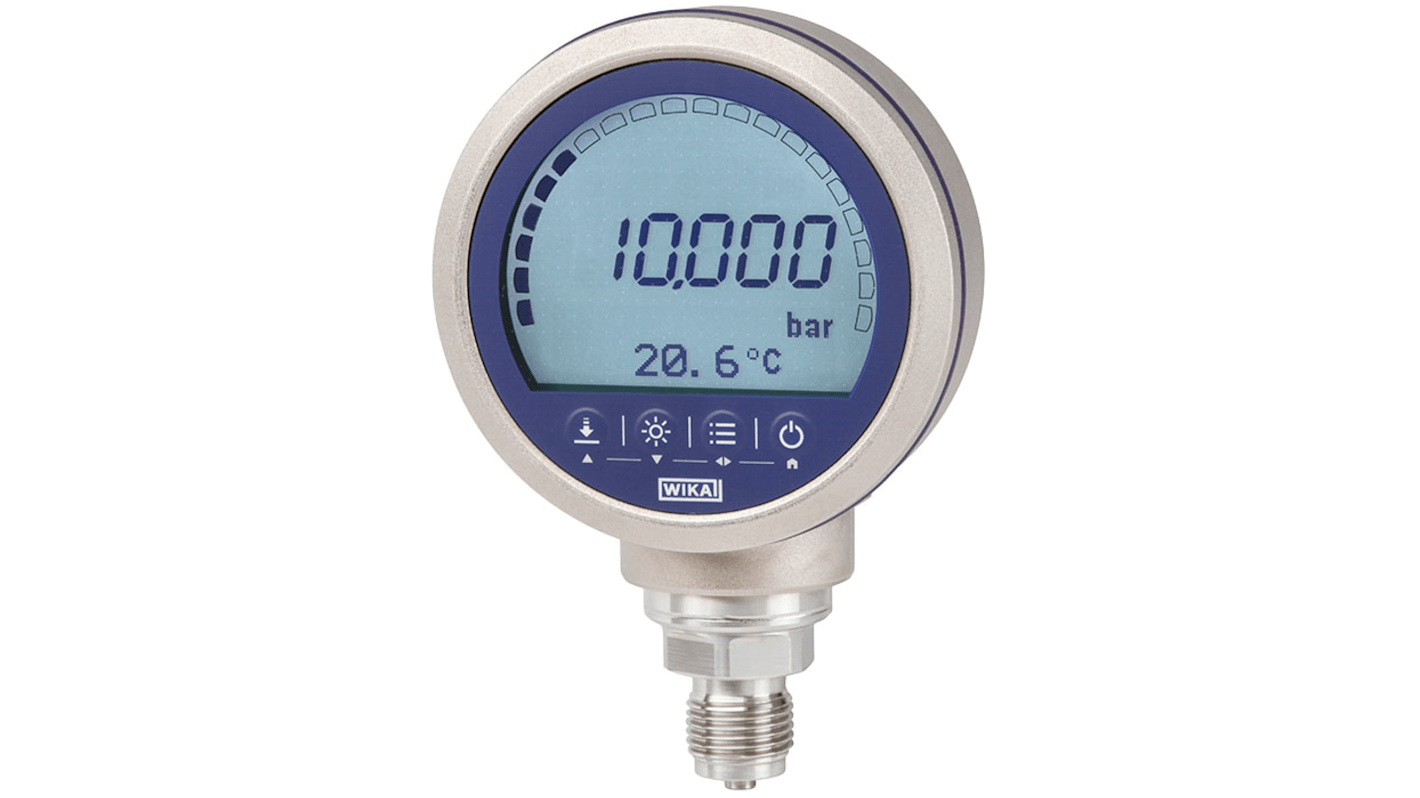 WIKA G 1/2 Digital Pressure Gauge 1000bar Bottom Entry 100mm Outside Diameter