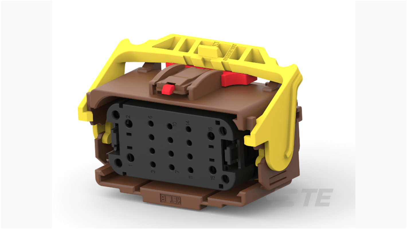 TE Connectivity, AMPSEAL 16 Automotive Connector Socket 16 Way 2203859-2