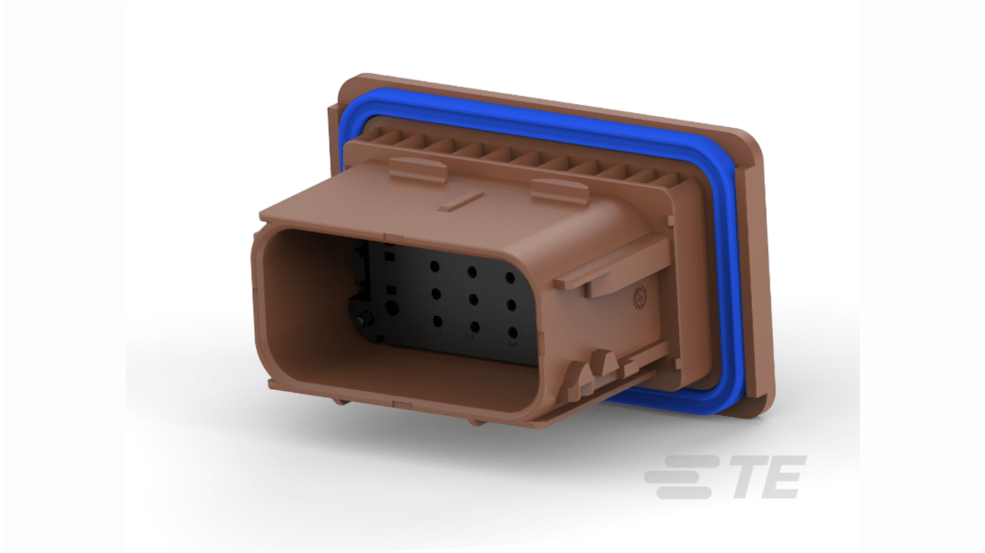 TE Connectivity, AMPSEAL 16 Automotive Connector Socket 16 Way 2272889-2