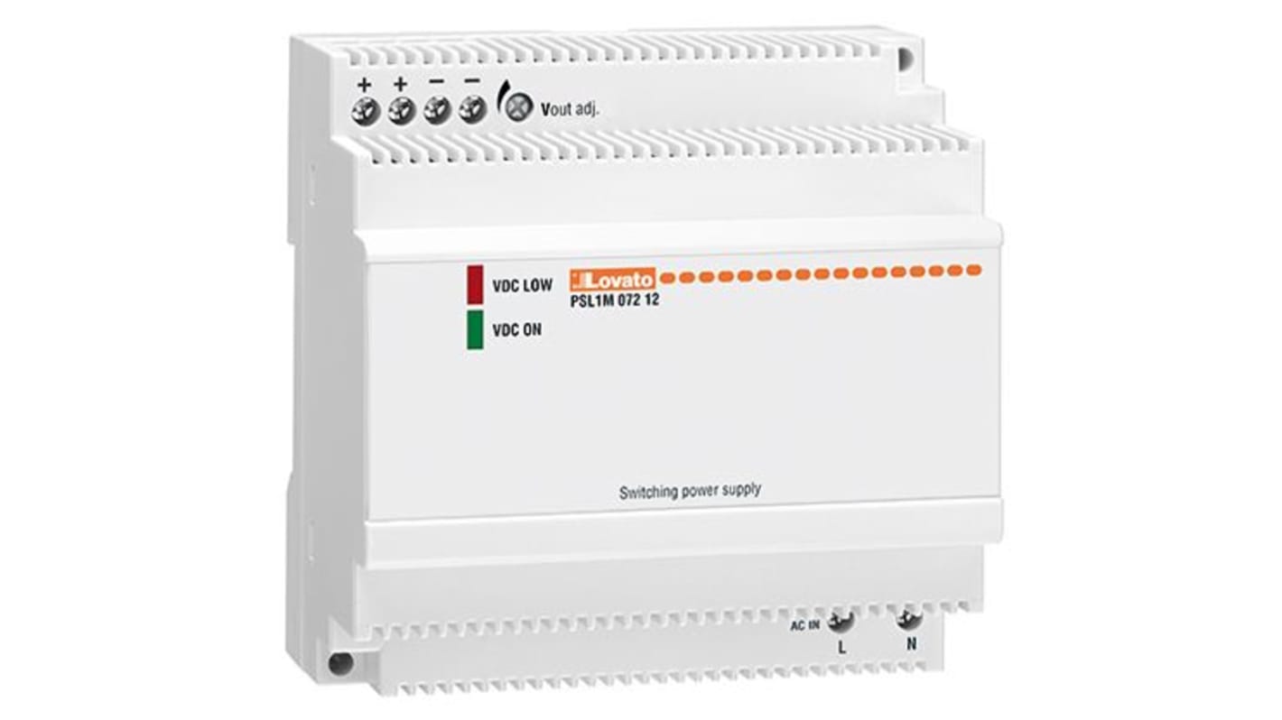 Fuente de alimentación de carril DIN Lovato PSL 12V dc 4.5A