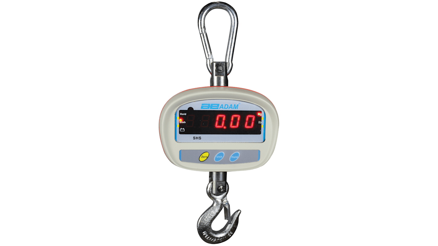 Adam Equipment Co Ltd SHS 50+CAL Crane Weighing Scale, 50kg Weight Capacity PreCal