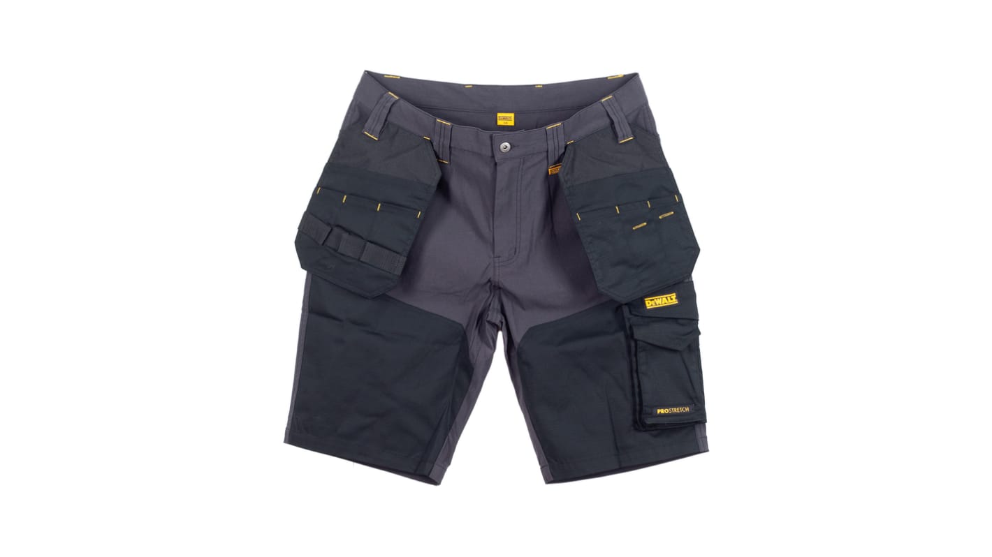 Pantalones cortos de trabajo  para hombre DeWALT de color Negro/gris, talla 42