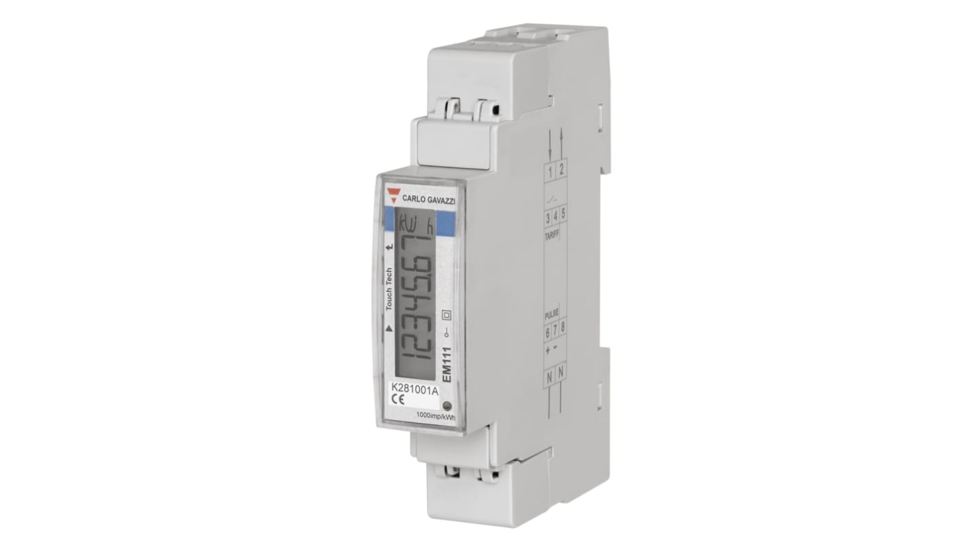 電力計 Carlo Gavazzi LCD 7桁 EM111シリーズ