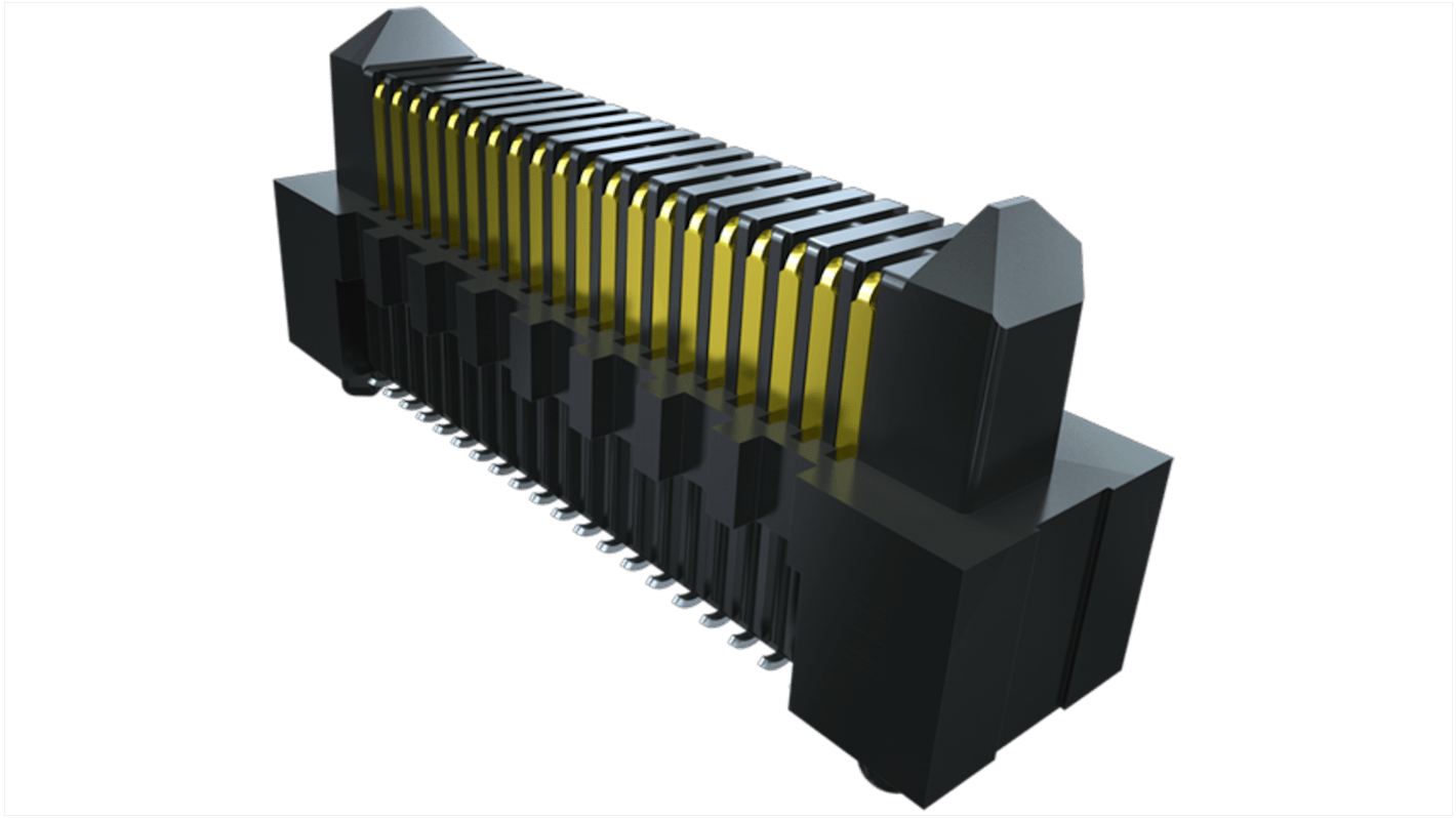 Conector macho para PCB Ángulo de 90° Samtec serie ERM8 de 60 vías, 2 filas, paso 0.8mm