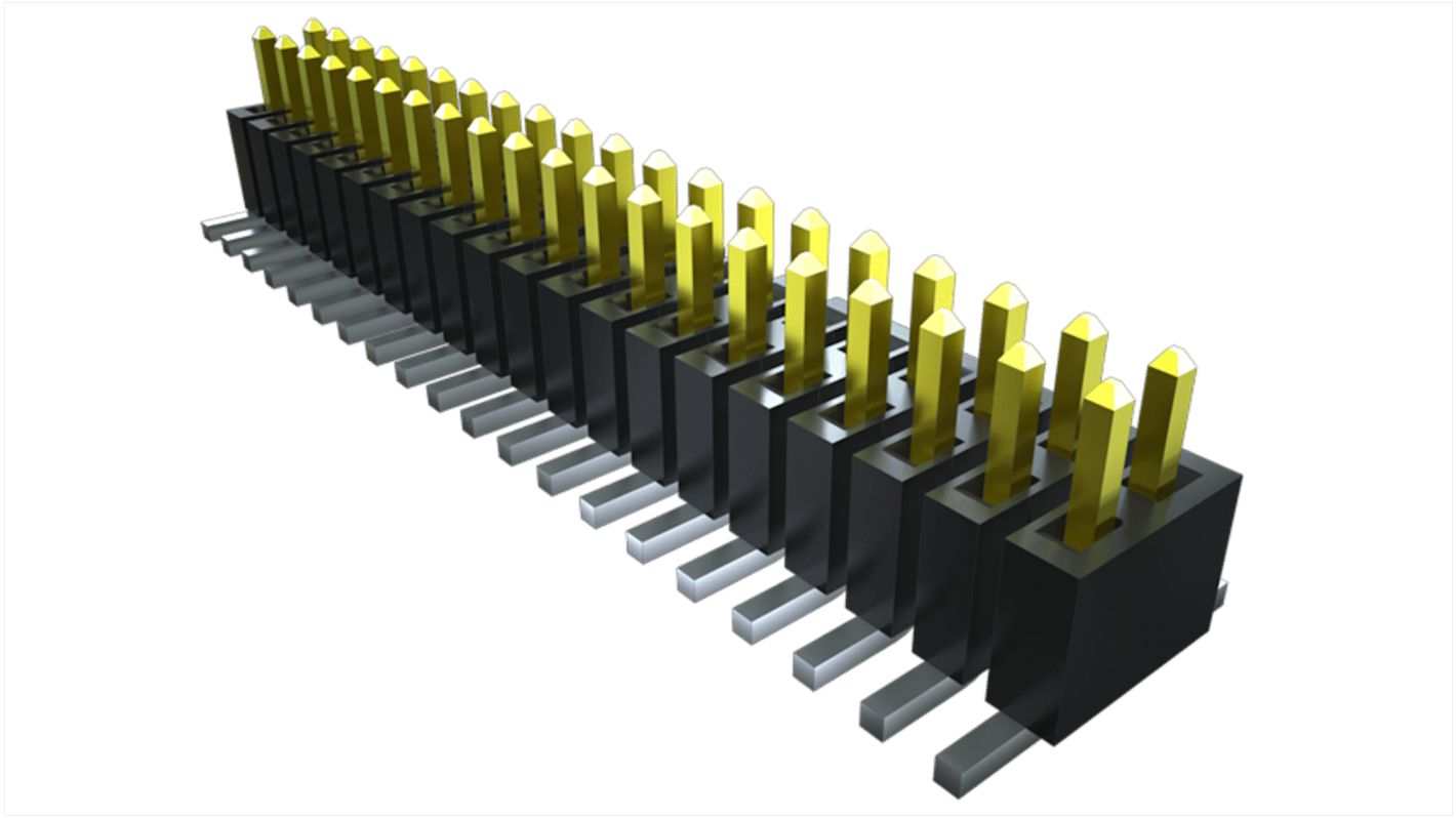 Samtec FTSH Series Horizontal PCB Header, 26 Contact(s), 1.27mm Pitch, 2 Row(s)