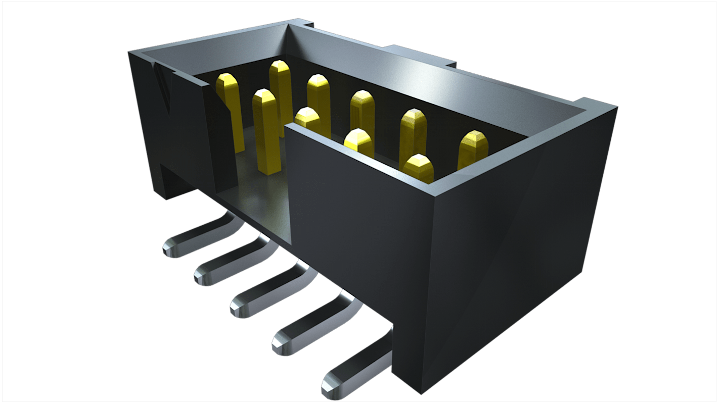 Conector macho para PCB Ángulo de 90° Samtec serie LTMM de 20 vías, 2 filas, paso 2.0mm