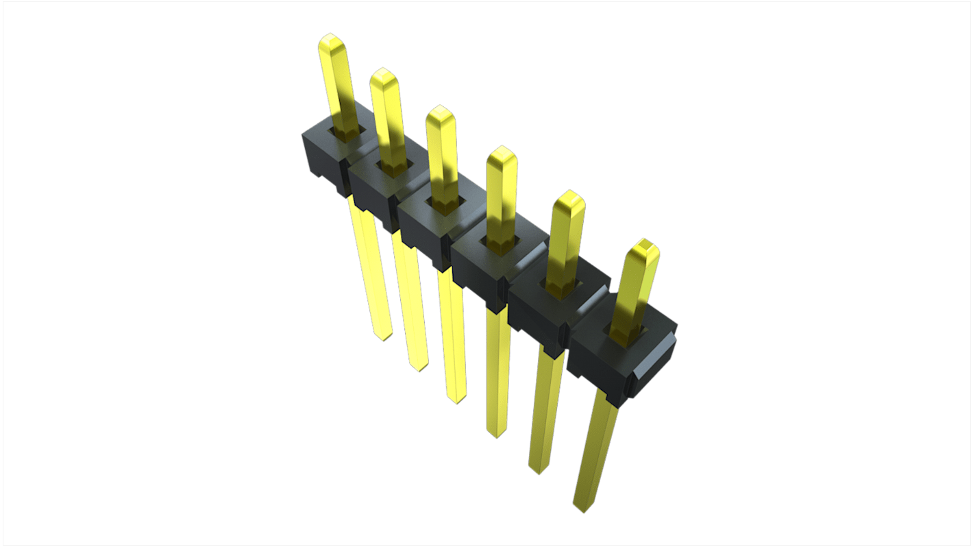 Samtec LTMM Series Right Angle Through Hole PCB Header, 24 Contact(s), 2 mm Pitch, 2 Row(s), Unshrouded