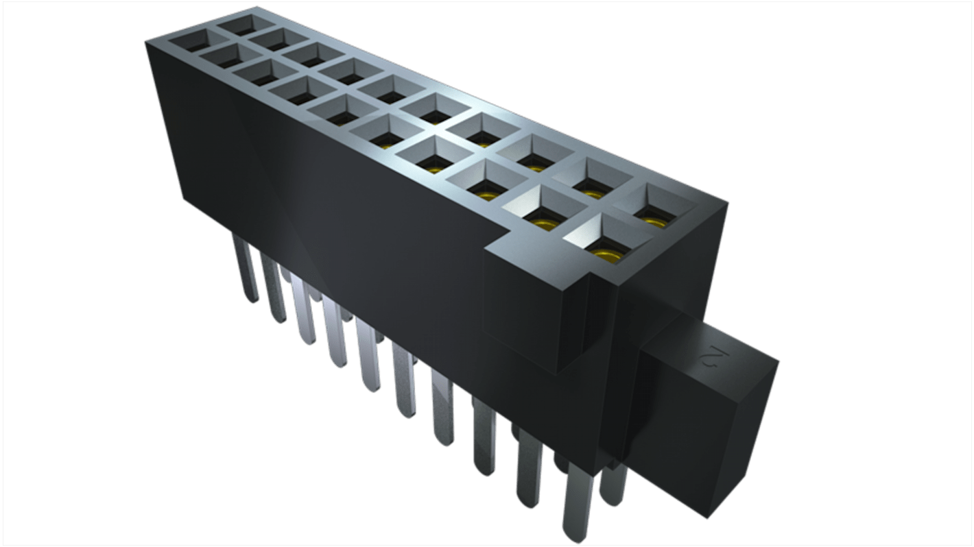 Samtec 基板接続用ソケット, 70 Pin 2 列 1.27mm ピッチ スルーホール実装