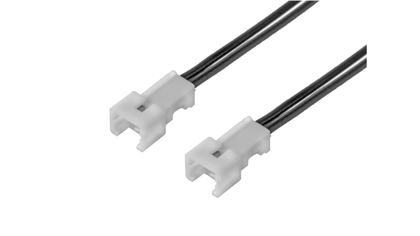 Conjunto de cables Molex PicoBlade 218110, long. 225mm, Con A: Macho, 2 vías, Con B: Macho, 2 vías, paso 1.25mm