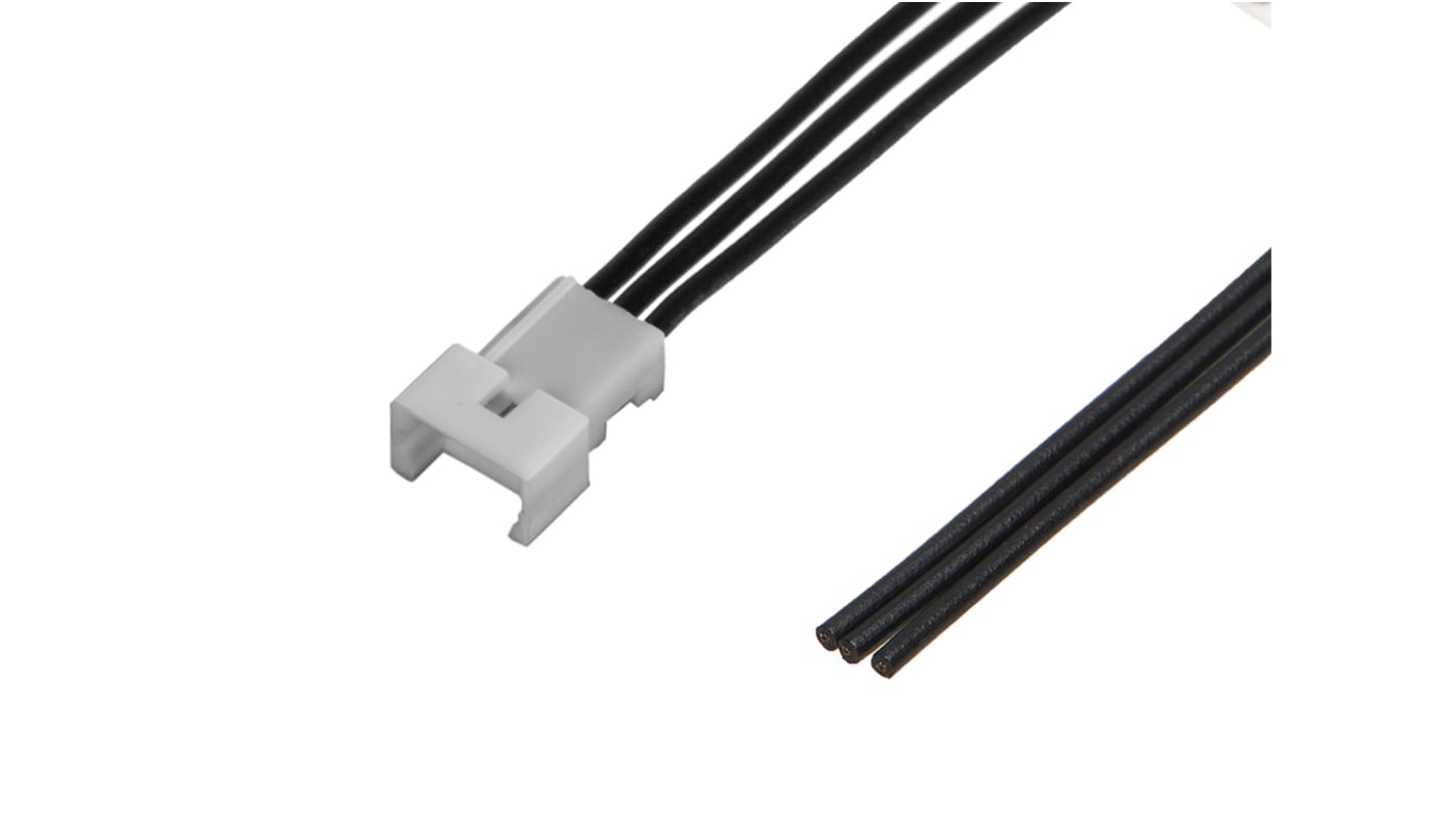Conjunto de cables Molex PicoBlade 218111, long. 75mm, Con A: Macho, 3 vías, paso 1.25mm