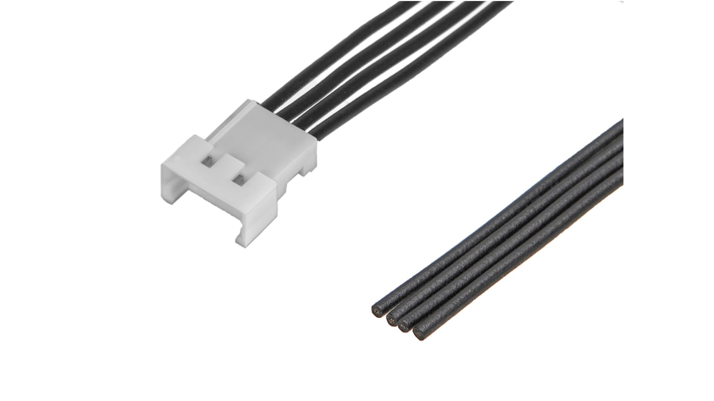Conjunto de cables Molex PicoBlade 218111, long. 225mm, Con A: Macho, 4 vías, paso 1.25mm