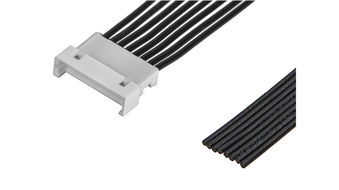 Conjunto de cables Molex PicoBlade 218111, long. 75mm, Con A: Macho, 8 vías, paso 1.25mm
