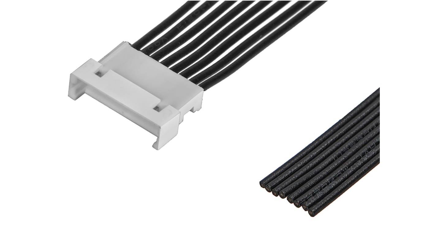 Conjunto de cables Molex PicoBlade 218111, long. 225mm, Con A: Macho, 8 vías, paso 1.25mm