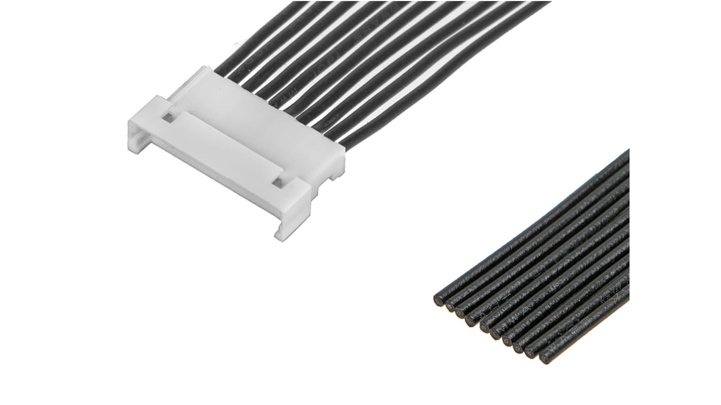 Conjunto de cables Molex PicoBlade 218111, long. 75mm, Con A: Macho, 10 vías, paso 1.25mm