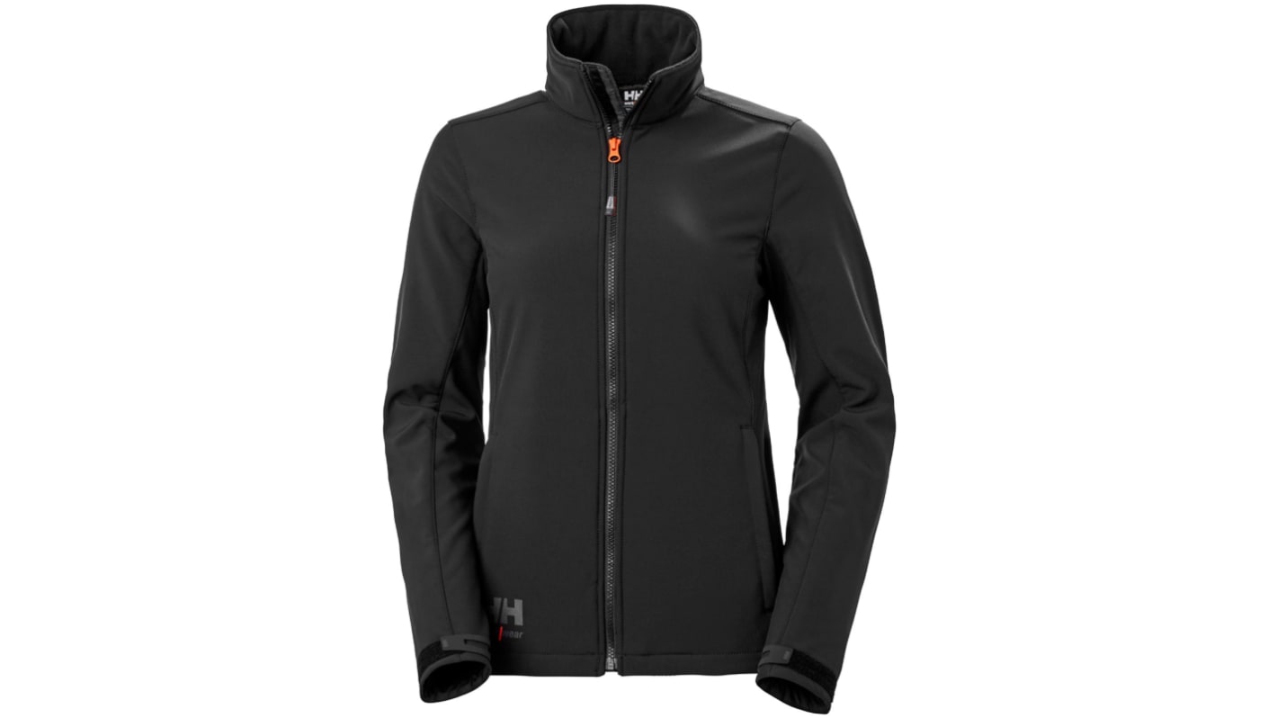Chaqueta impermeable, Mujer, XXL, Negro, Transpirable, impermeable Luna