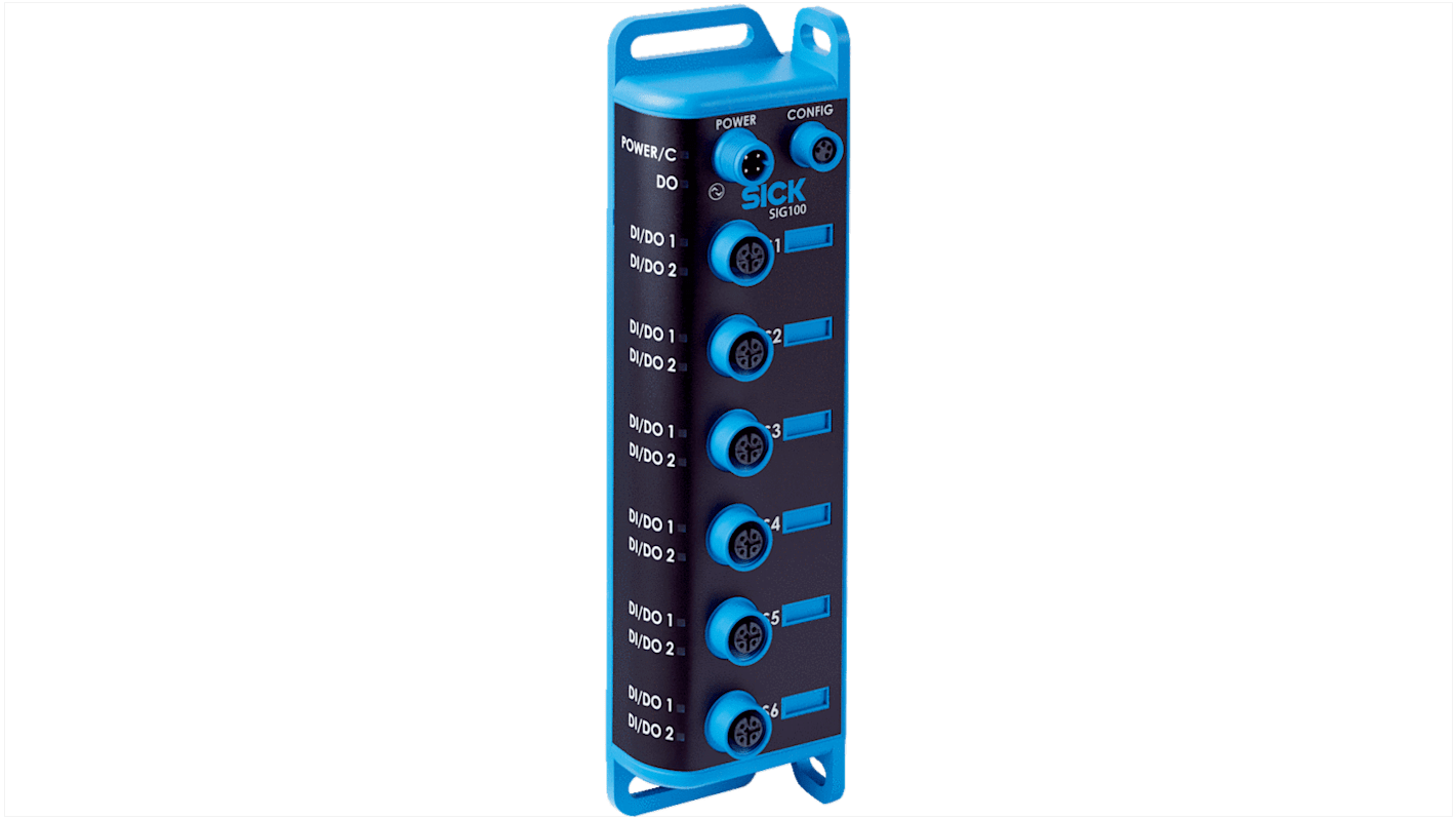 Répartiteur pour capteurs/actionneurs SICK, 6 ports , M12 IO-LINK Interface IO-Link