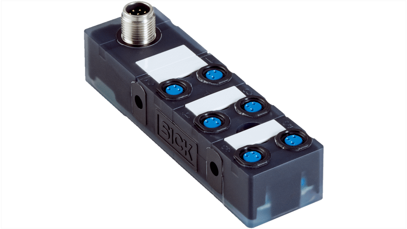 SICK 传感器分线盒, 6端口, 18 → 30V 直流, IP65, IP67