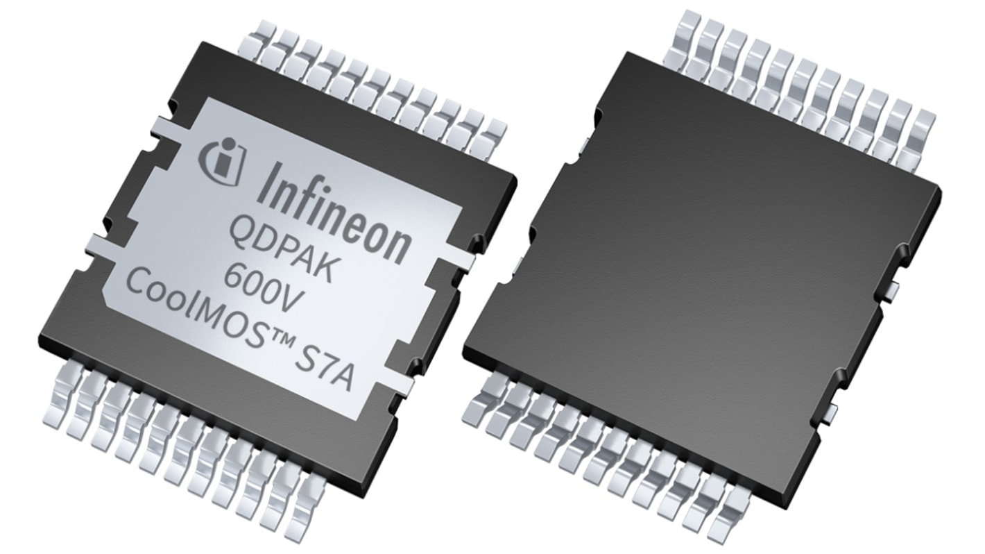 Infineon IPDQ60R010S7A IPDQ60R010S7AXTMA1 N-Kanal, SMD MOSFET 600 V / 50 A, 22-Pin QDPAK