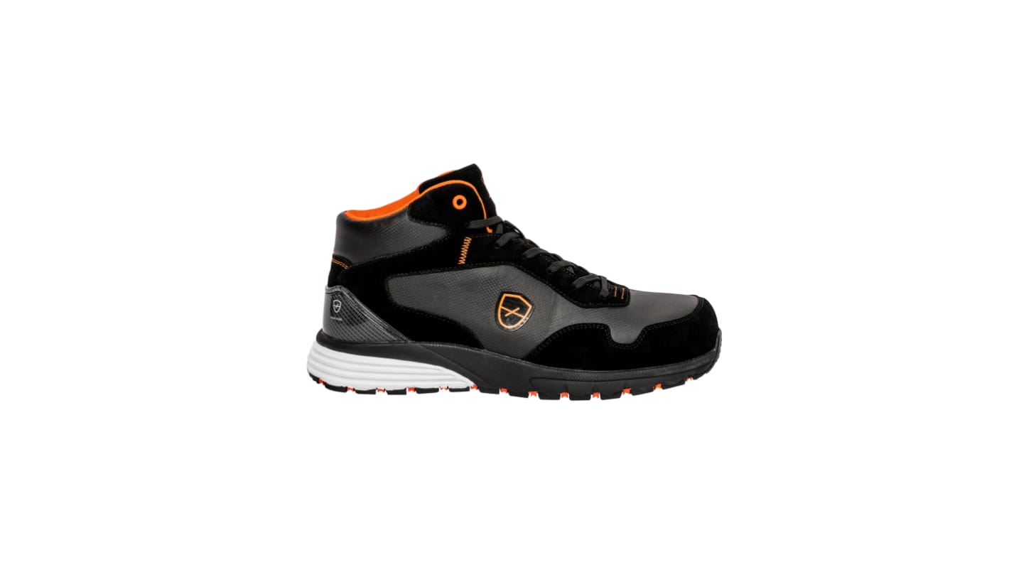 Scarpe sportive ad alta sicurezza S3 Parade SKATER, Uomo tg. 48, col. Nero, resistenti all'acqua, con puntale di