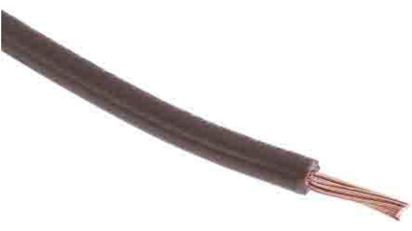 RS PRO Brown 1.5mm² Hook Up Wire, 16 AWG, 30/0.2 mm, 305m, PVC TI3 Insulation