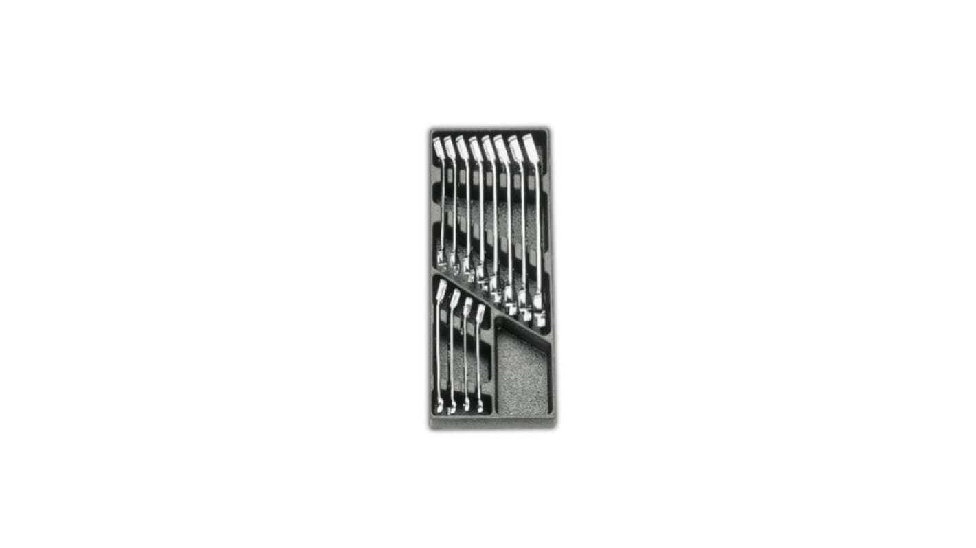 BETA 12-Piece Combination Ratchet Spanner Set, 8 → 19 mm, Chrome Vanadium