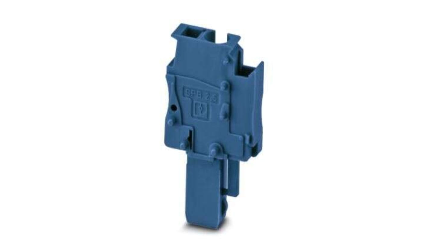 Phoenix Contact SPB Series SPB 2,5/ 1-R BU Terminal Plug, 1-Way, 24A, 28 - 12 Wire, Spring Cage Termination