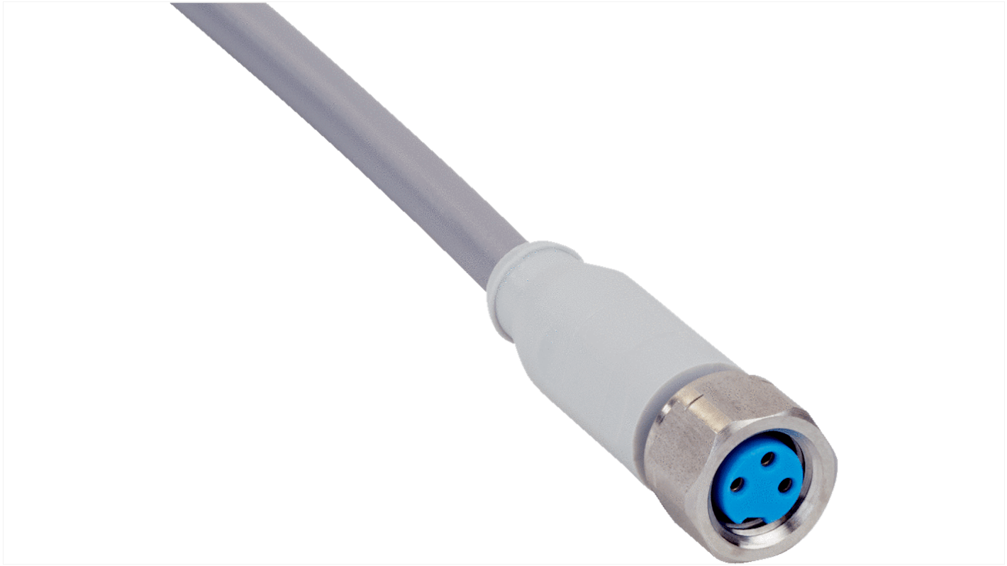 Sick Female 3 way M8 to Unterminated Sensor Actuator Cable, 5m