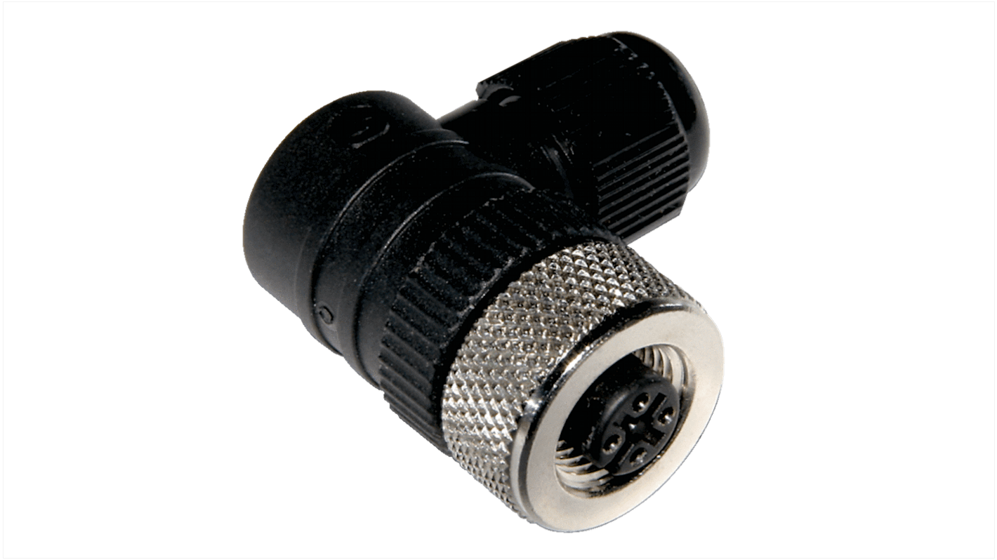 SICK M12圆形连接器插头, 4芯, 电缆安装, 螺钉端接, 4.0A, 250.0V, IP67